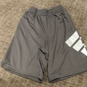 Boys grey adidas shorts